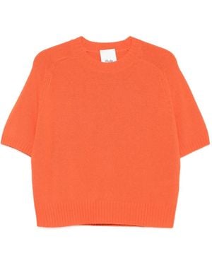 Allude Jersey De Manga Corta - Naranja