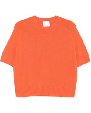 Allude Maglione A Maniche Corte - Arancione