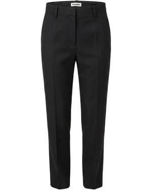Jil Sander Pressed-Crease Tailored Pants - Black