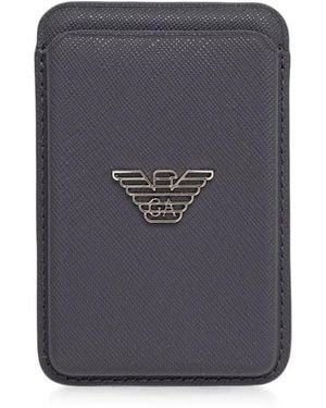 Emporio Armani Phone And Credit Card Holder With Belt - Blue
