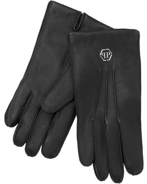 Philipp Plein Guanti Con Applicazione - Nero