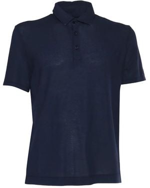 Ballantyne Short-Sleeve Cotton Polo Shirt - Blue