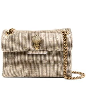 Kurt Geiger Mini Kensington Crystal-Embellished Crossbody Bag - Natural