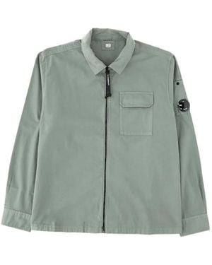 C.P. Company Zipped Shirt Jacket - Green