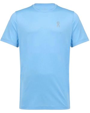 On Shoes Core-T Logo-Print T-Shirt - Blue