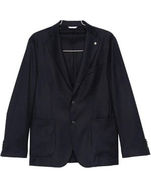 Manuel Ritz Wool Blazer - ブルー