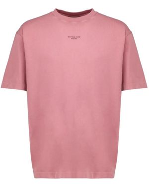 Drole de Monsieur Slogan-Print T-Shirt - Pink