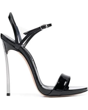 Casadei Open-Toe 130Mm Heel Sandals - Black