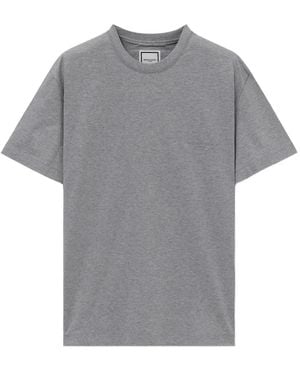 WOOYOUNGMI Tonal-Logo T-Shirt - Gray