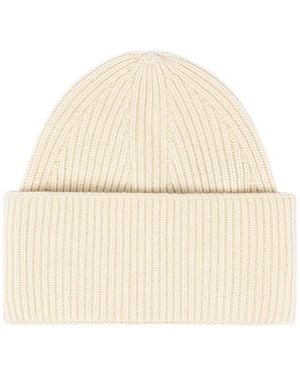 Laneus Gerippte Beanie - Natur