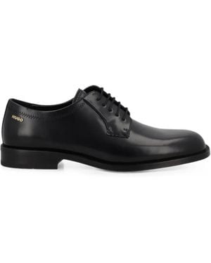 HUGO Thorton Lace-Up Derby Shoes - Black