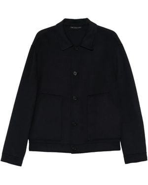 Low Brand Button-Up Jacket - Black