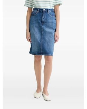 Marc O' Polo Denim Midi Skirt - Blue