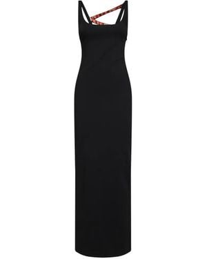 PUCCI Printed-Strap Open-Back Maxi Dress - Black