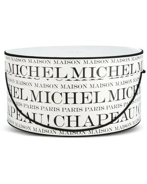 Maison Michel 'chapeau' Case - White