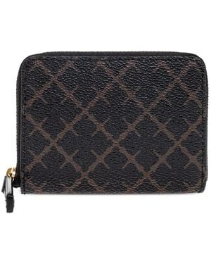 By Malene Birger Patterned-Canvas Wallet - Black