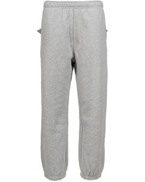 Sandy Liang Dimple Bow-Detail Track Trousers - Grey