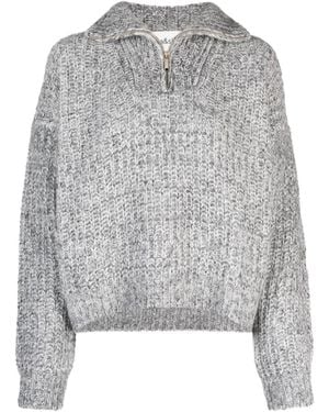 Ba&sh Pull À Col Montant - Gris