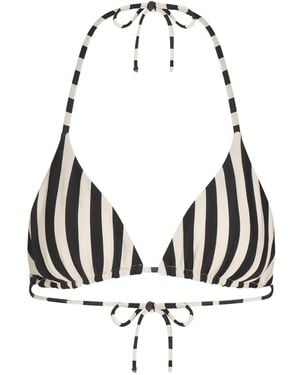 Simon Miller Bwai Striped Bikini Top - White