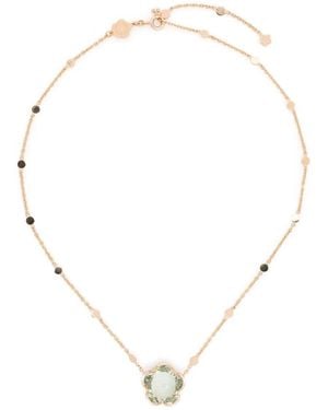Pasquale Bruni 18K Rose Bon Ton Dolce Vita Diamond And Prasiolite Necklace - Natural