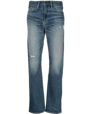 RRL Stonewash Bootcut Jeans - Blue