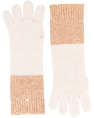 Lorena Antoniazzi Star-Charm Ribbed Gloves - White