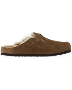 Birkenstock Boston Shearling Mules - Brown