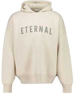 Fear Of God Eternal Gebreide Hoodie - Wit