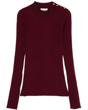 Forte Forte Ribbed-Knit Top - Purple