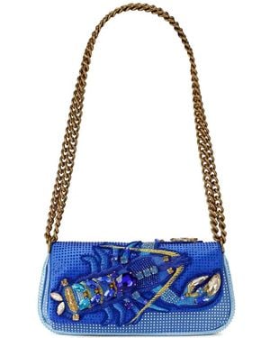Kurt Geiger Bolso De Hombro Con Parche De Langosta - Azul