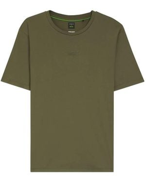 BOSS X Porsche Logo-Print T-Shirt - Green