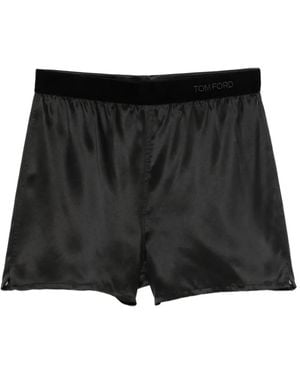 Tom Ford Logo-Band Shorts - Black