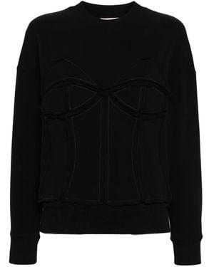 Murmur Deconstructed Longsleeved Sweatshirt - Black