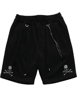 Mastermind Japan Mj Skull Print Shorts - Black