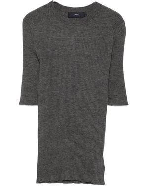 arch4 Gerippter Pullover - Grau