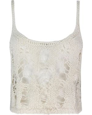 A PAPER KID Top - Bianco