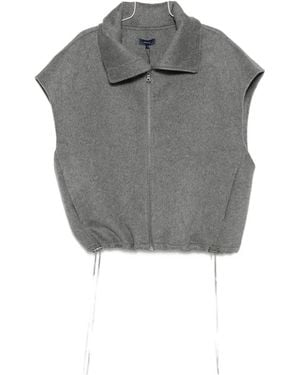Soeur Juno Funnel-Neck Gilet - Gray