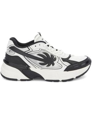 Palm Angels Pa 4 Leather Trainers - White