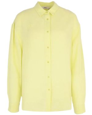 PANGAIA Chemise Boutonnée À Manches Longues - Yellow