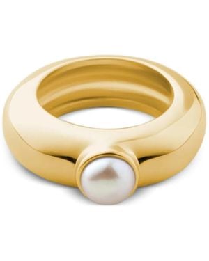 Eliou Juliette Pearl-Embellished Ring - Metallic