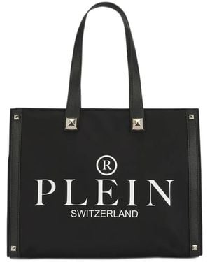 Philipp Plein Handtasche Mit Logo-Print - Schwarz