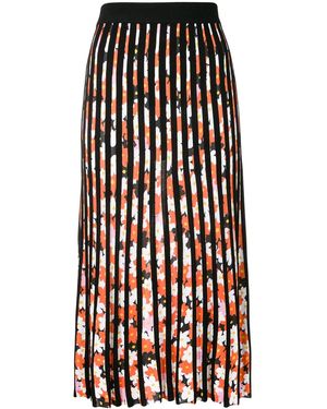 KENZO Floral Striped Midi Skirt - Multicolor