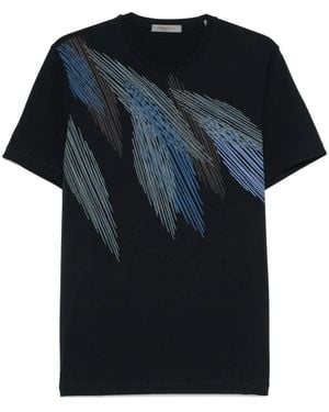 Corneliani Printed T-Shirt - Black