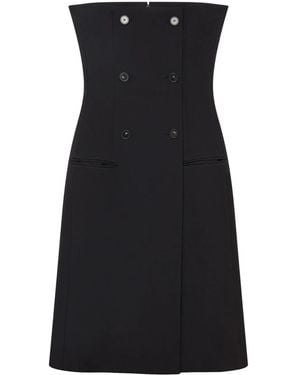 Stella McCartney Double-Breasted Bustier Dress - Black