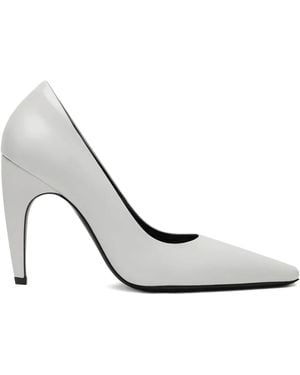 Jude Fame Leather Pumps - White