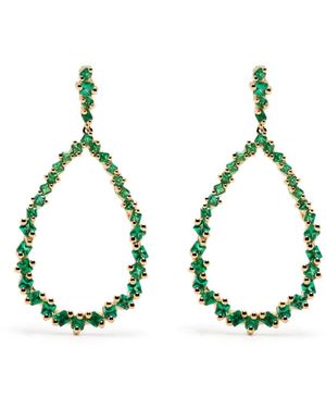 Suzanne Kalan エメラルド ドロップピアス 18kイエローゴールド - メタリック