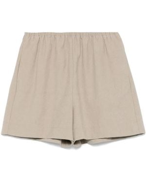 Nanushka Straight-Leg Shorts - Natural