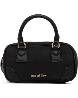 Pedro Del Hierro Madrid Sac À Bandoulière Zippé À Logo - Black
