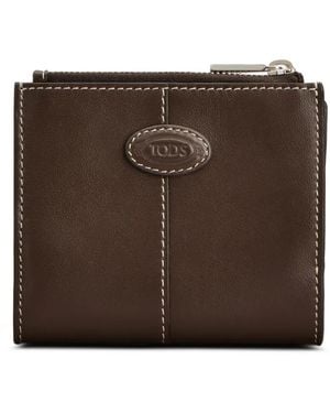 Tod's Logo-Patch Wallet - Brown