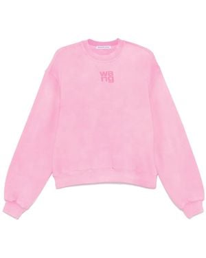 Alexander Wang ロゴエンボス スウェットシャツ - ピンク